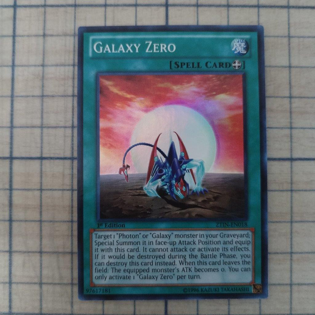 GALAXY ZERO ZTIN-EN018 1st EDITION 2013 SERIES SUPER RARE YTCG