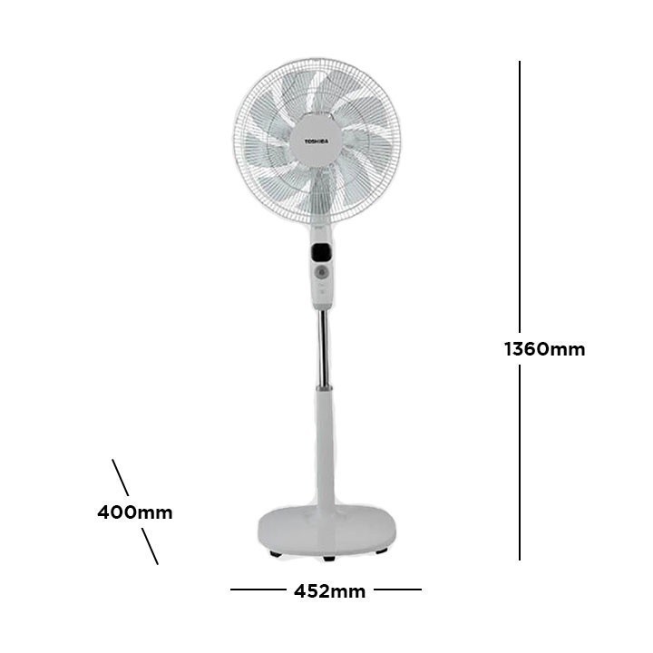 Toshiba Digital Electric Fan (Stand Fan) 9 Blades with Remote Control - Image 4