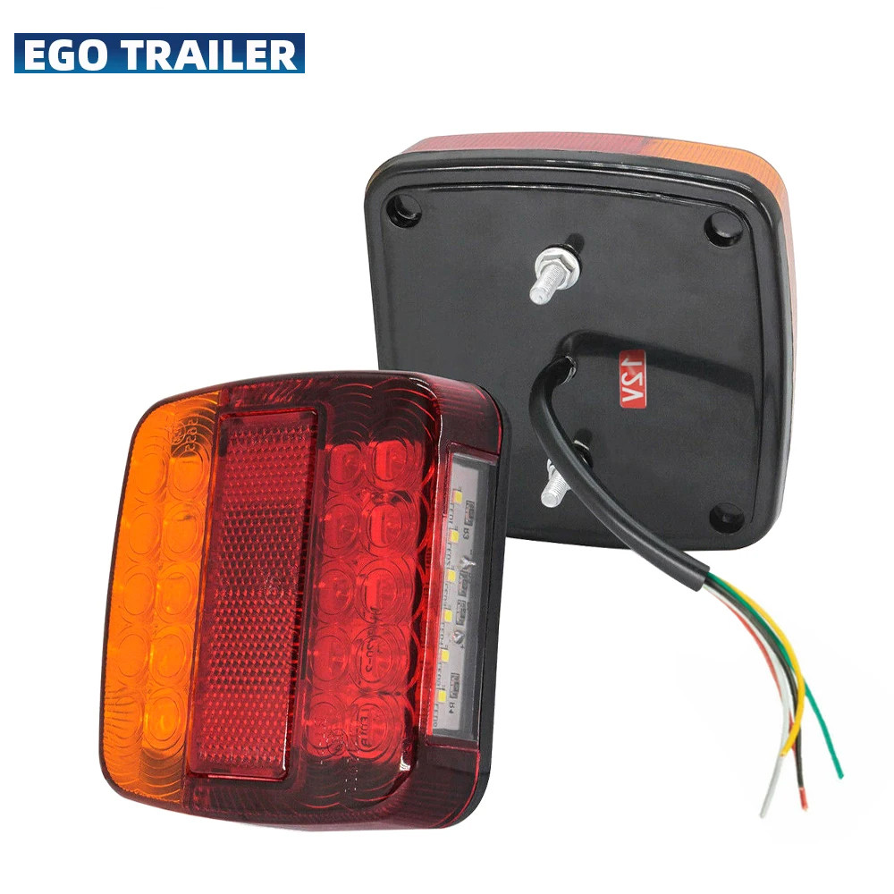 (2PCS/1PAIR) 12V LED Tail Light Number Plate Rear Lamps Waterproof Boat Trailer RV Parts Camper 6