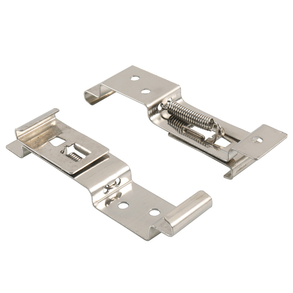 2Pcs Trailer Number Plate Holders Clips Stainless Steel Spring Loaded Numberplate Clamps Replac T