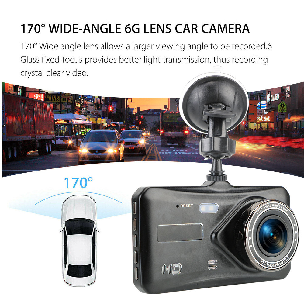 Auto DashCam Dash Cam Dual Lens Auto Accessories WDR Touch Screen Car ...