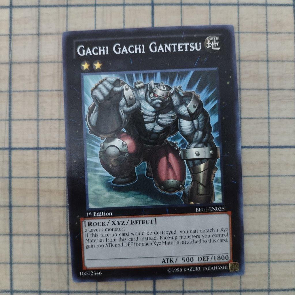 GACHI GACHI GANTETSU BP01-EN025 1st EDITION 2012 SERIES RARE YTCG