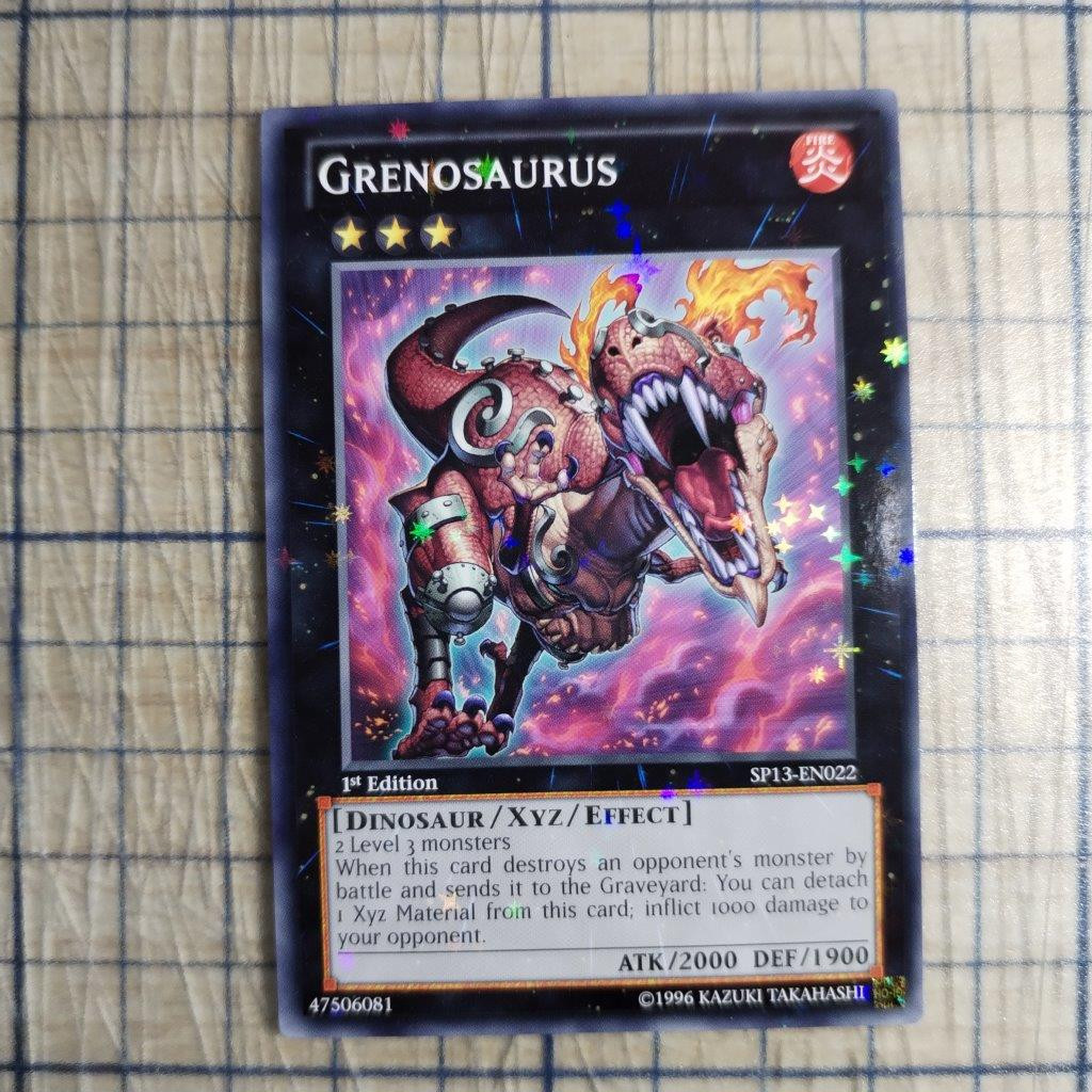 GRENOSAURUS SP13-EN022 1st EDITION 2013 SERIES STARFOIL RARE YTCG