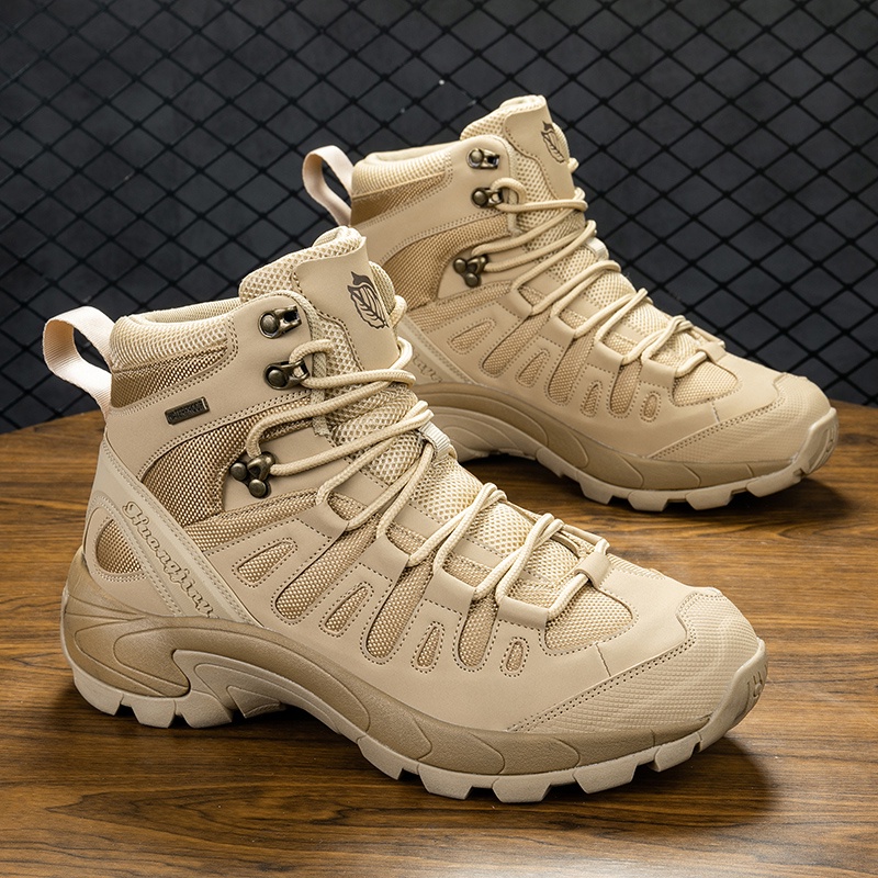 COD Fashion Boots Comfortable and breathable hiking Boots for man Outdoor Hiking Shoes - Image 3