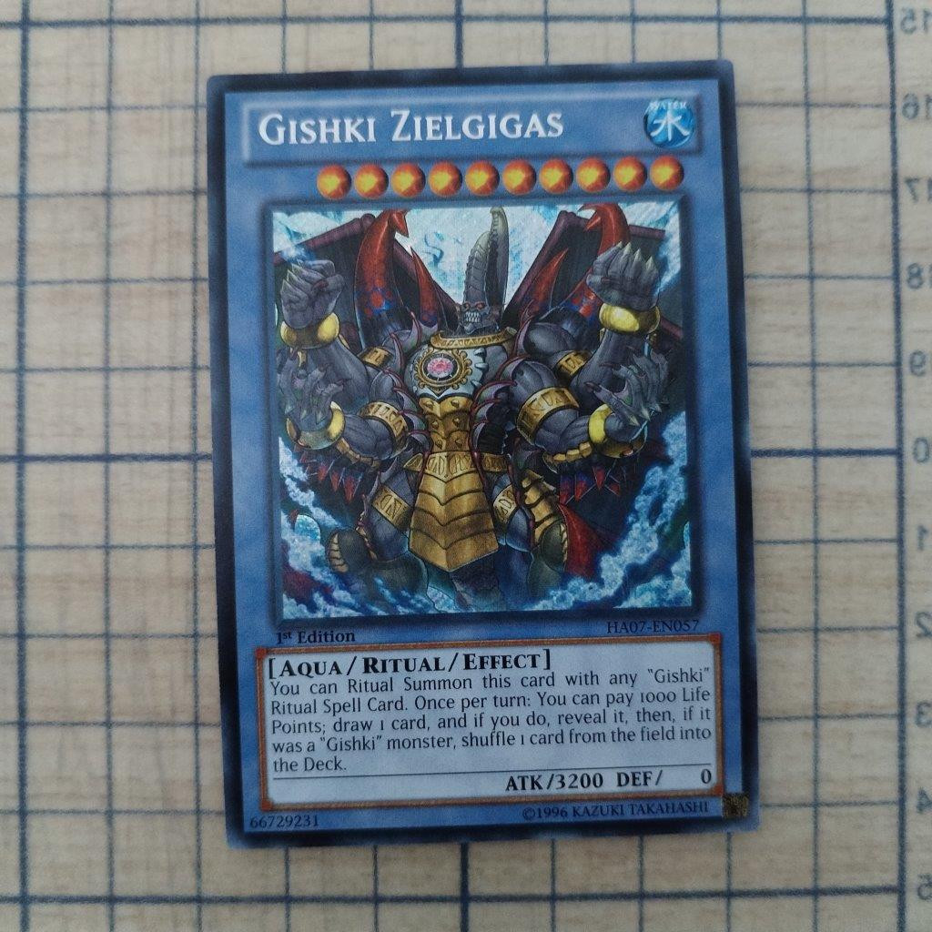 GISHKI ZIELGIGAS HA07-EN057 1st EDITION 2013 SERIES SECRET RARE YTCG