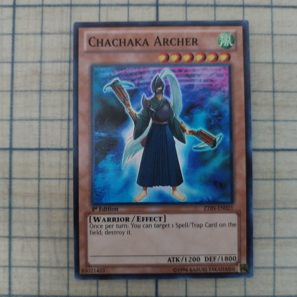 CHACHAKA ARCHER ZTIN-EN021 1st EDITION 2013 SERIES SUPER RARE YTCG