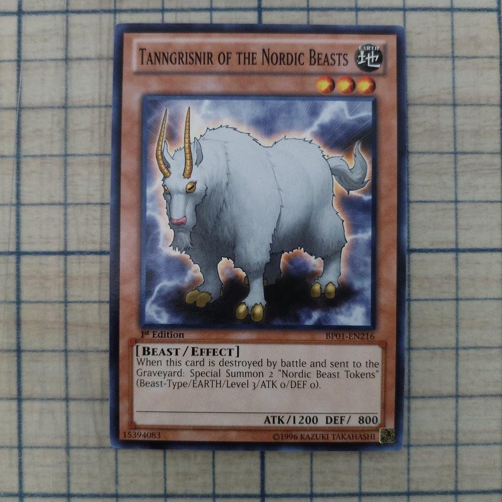 TANNGRISNIR OF THE NORDIC BEASTS BP01-EN216 1st EDITION 2012 SERIES COMMON YTCG