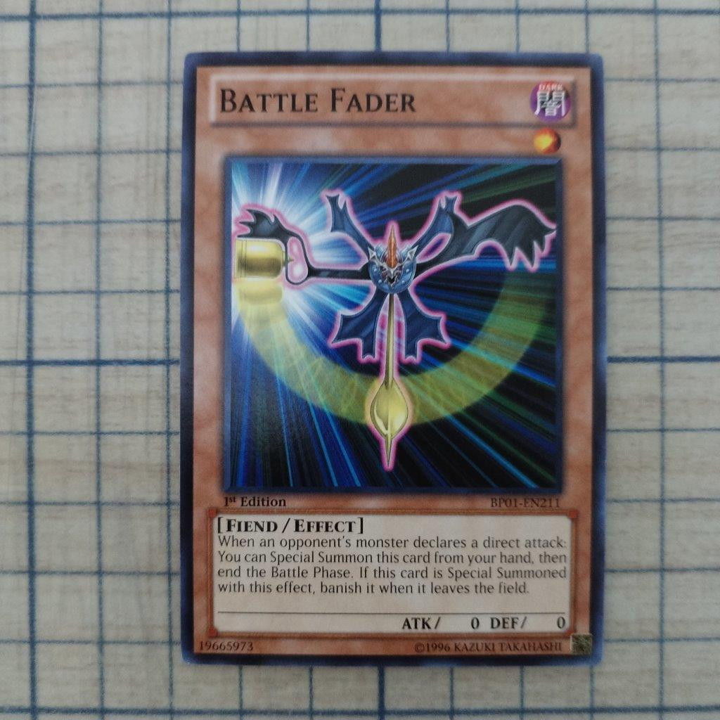 BATTLE FADER BP01-EN211 1st EDITION 2012 SERIES COMMON YTCG