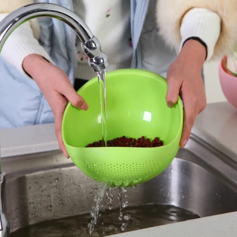 Food Grade Plastic Rice Beans Peas Washing Filter Strainer Basket Sieve Drainer Plastic drainKDV A0Z - Image 2