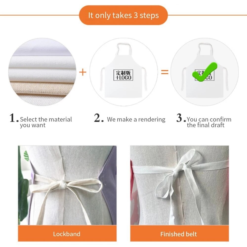Half-length Adult Apron Antifouling Kids Bib Black Sleeveless Apron Classic Design Work Apronqn| ZG1 - Image 5