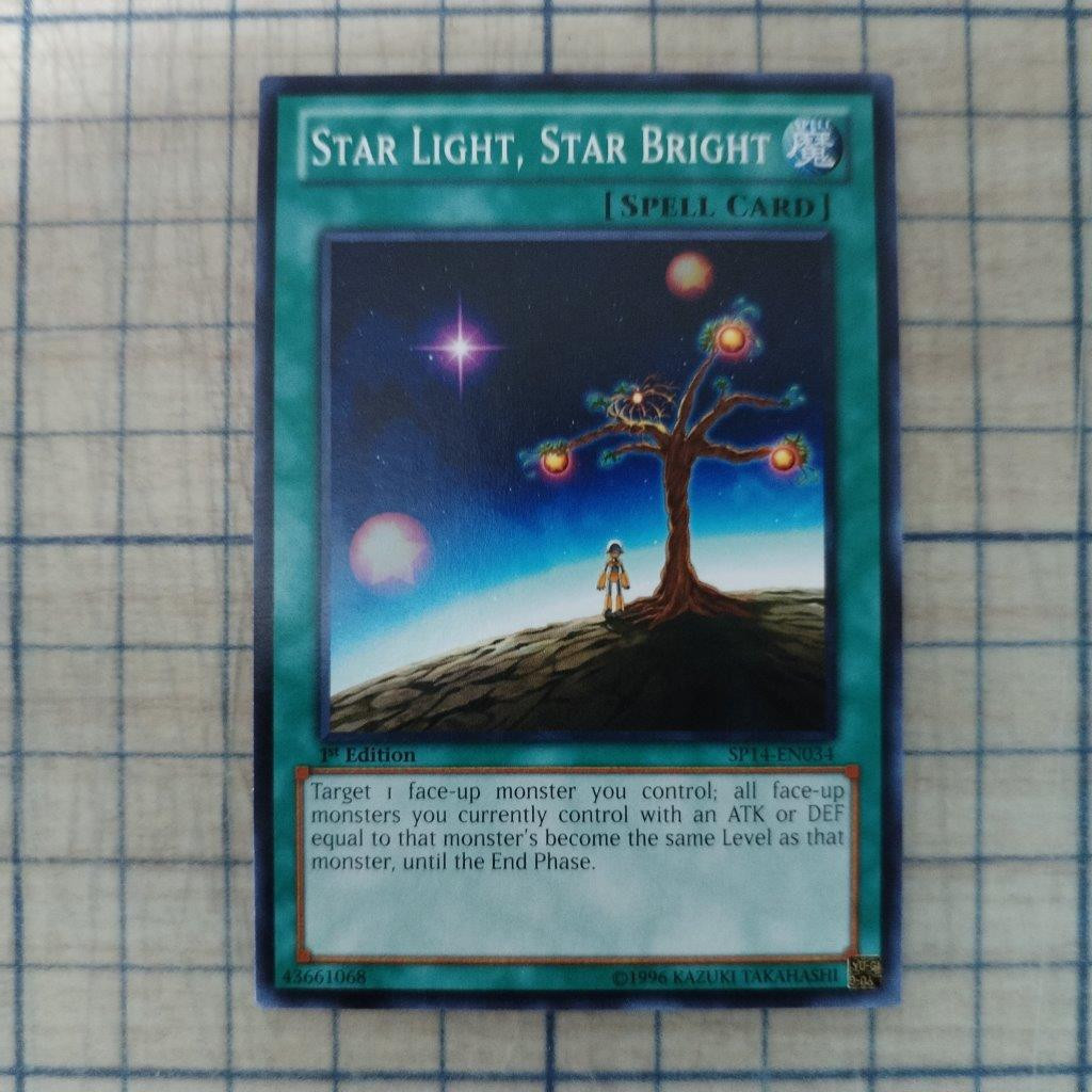 STAR LIGHT, STAR BRIGHT SP14-EN034 1st EDITION 2014 SERIES COMMON YTCG