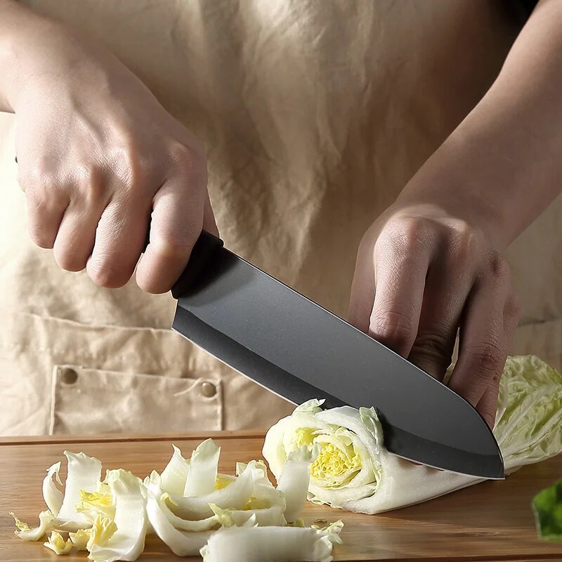 2022 gift black five-piece combination fruit kitchen household stainless steel chef’s knife