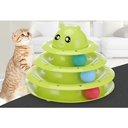 Petzoom 3 Layer Cat Toy Cat Headdress F\@fl APY - Image 4