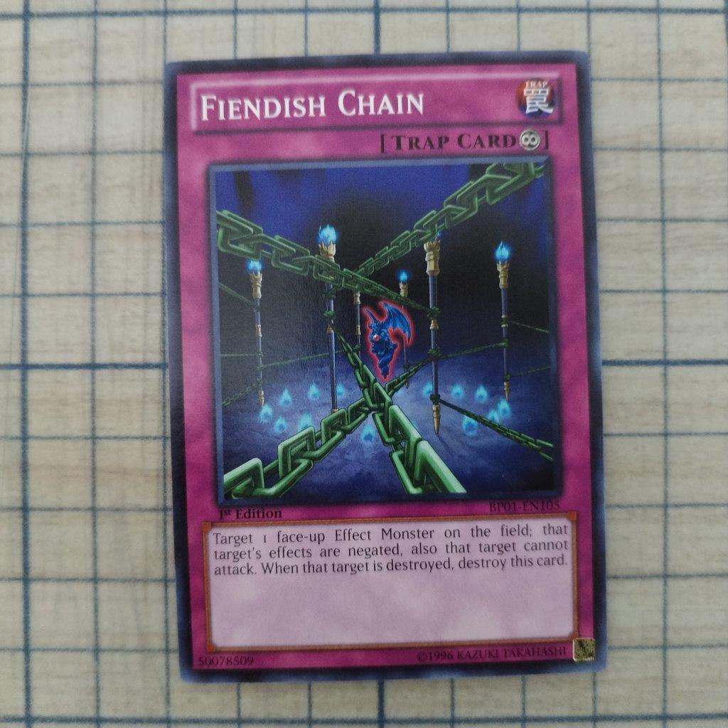 FIENDISH CHAIN BP01-EN105 1st EDITION 2012 SERIES COMMON YTCG