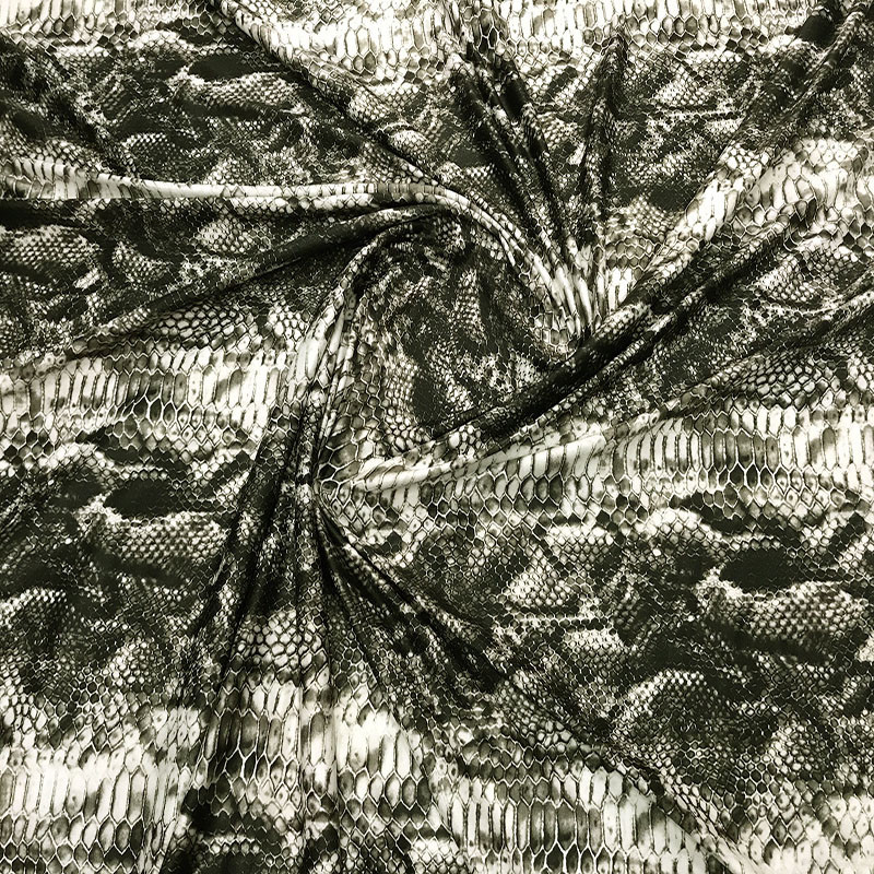 Snake Print Fabric Four Sided Elastic Dress Yoga Pants Top Tight Fitting Latin Dance Fabric DIY BZ9 - Image 5