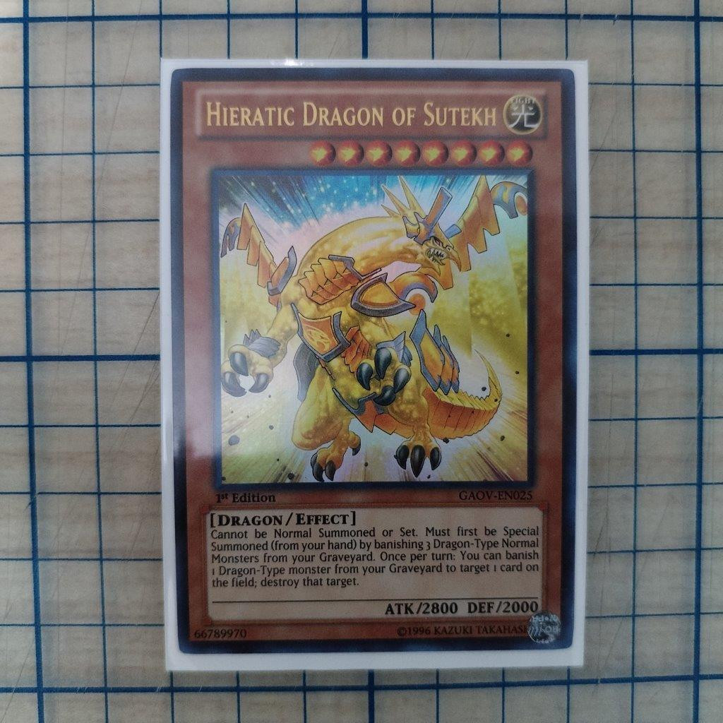 HIERATIC DRAGON OF SUTEKH GAOV-EN025 1st EDITION 2012 SERIES ULTRA RARE YTCG