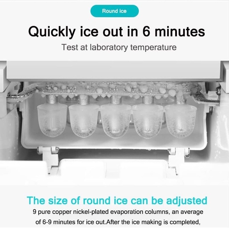 24 na oras Hot sales ice maker machine portable ice maker home use electric ice maker machine