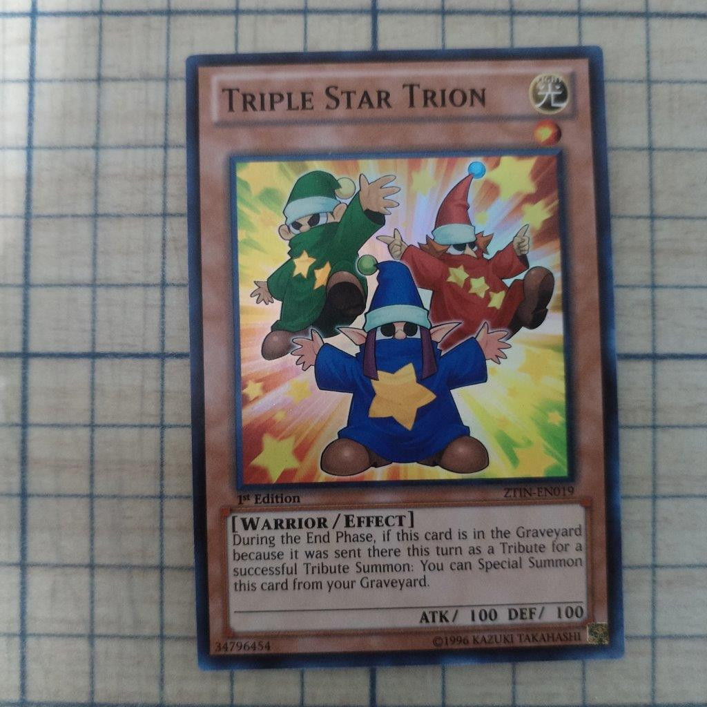 TRIPLE STAR TRION ZTIN-EN019 1st EDITION 2013 SERIES SUPER RARE YTCG