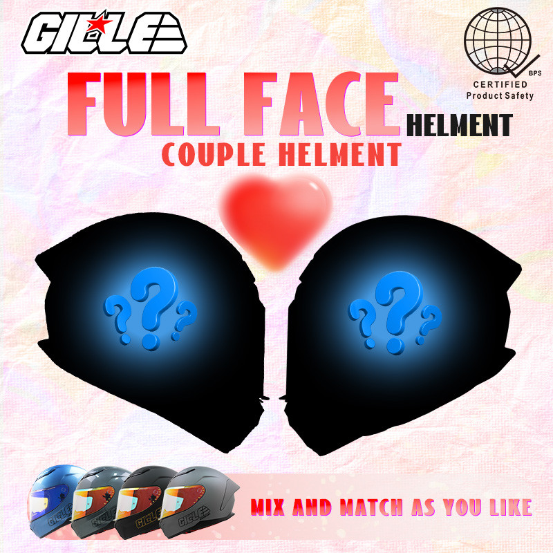 【𝑩𝒖𝒚 𝟏 𝑻𝒂𝒌𝒆 𝟏】GILLE COUPLE KERENA Buy 1 Take 1 Revo Visor Helmet Full Face for Motorcycle Free Visor - Image 4