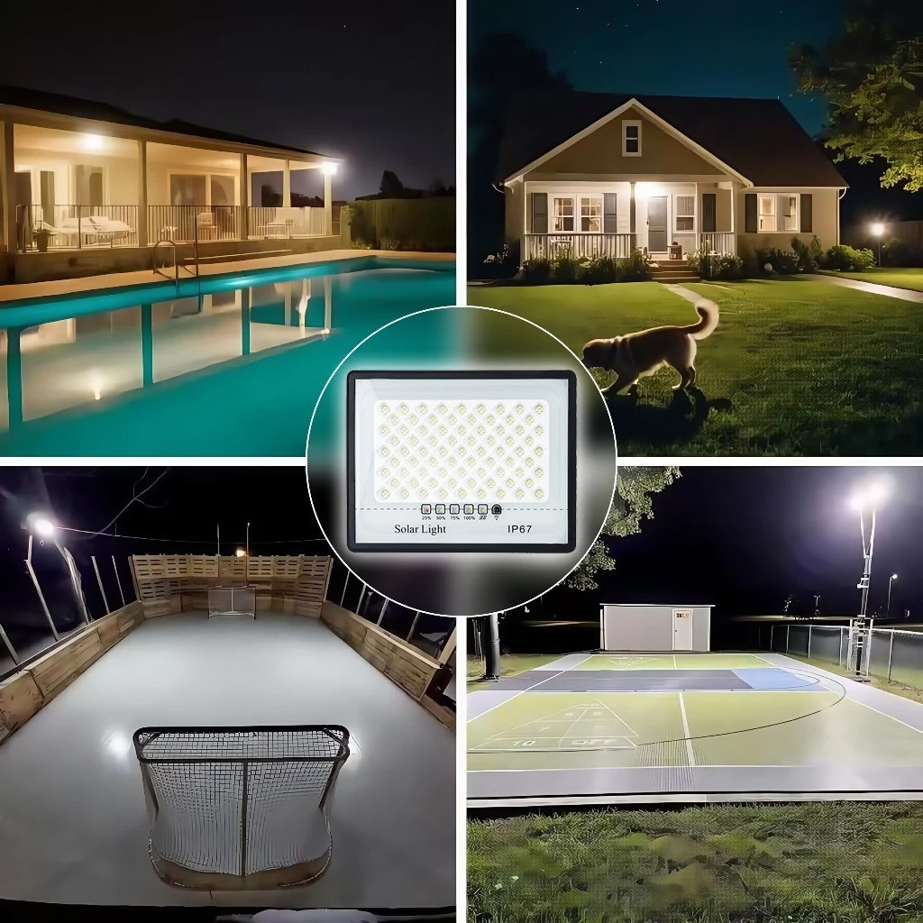 200000W Solar light outdoor waterproof BUY 1 TAKE 1 LED Solar Sensor Flood Light IP67 Street Light - Image 2