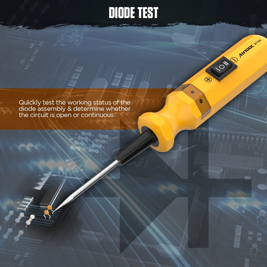 AUTOOL BT160 Car Circuit Electrical Tester Power Probe 12 24v Diode ...