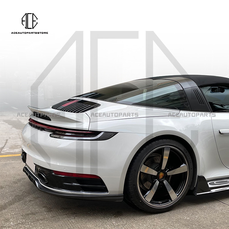 Carbon Fiber Rear Trunk Spoiler for Porsche 992 Trunk Spoiler Lip Guide ...