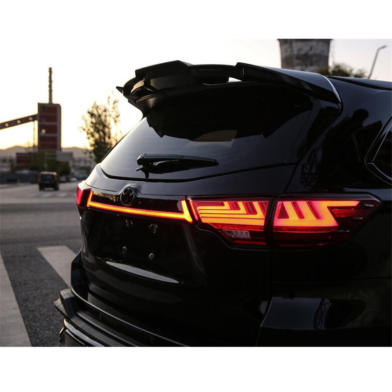 For Real Carbon Fiber Roof Spoiler Wing Toyota Highlander Car Rear ...
