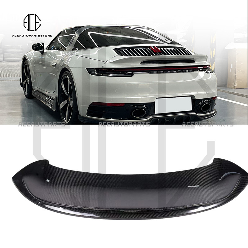 Carbon Fiber Rear Trunk Spoiler for Porsche 992 Trunk Spoiler Lip Guide ...