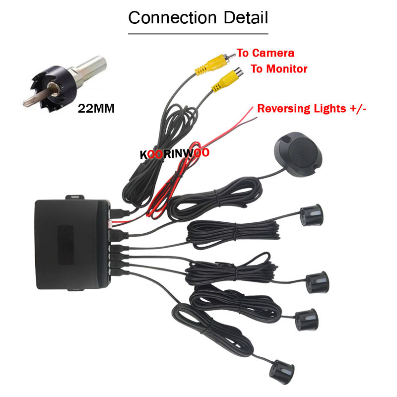Koorinwoo Dual CPU Core Car Sensors With Camera Parking Monitor Car ...