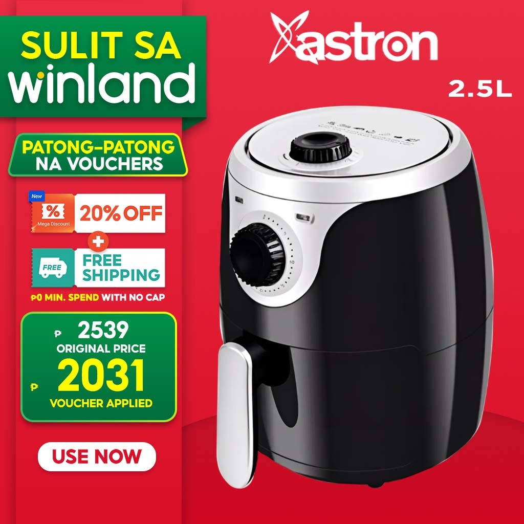 Astron by Winland 2.5L Non-Stick Air Fryer Compact Design AF-250M