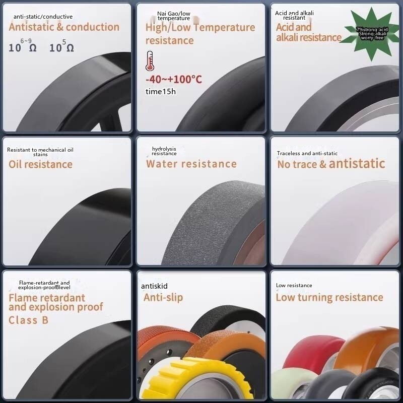 Jiangpai AGV Drive Wheel Polyurethane Coated Wheel Anti-Slip Wheel Active Wheel AGV Coated - Image 3