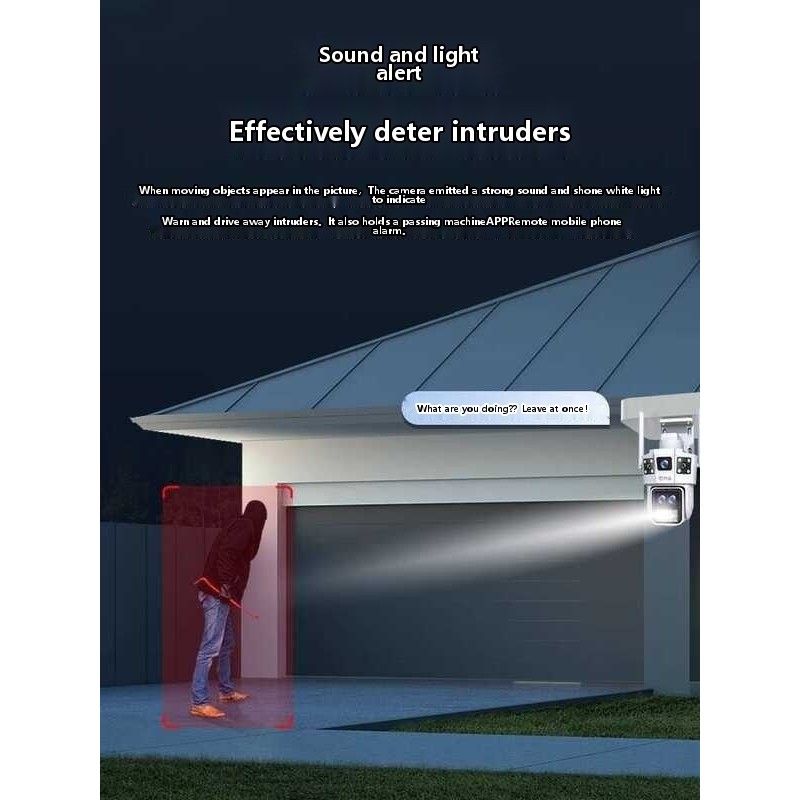 Qiaoan wireless camera 360 degree blind spot photography mobile phone remote outdoor night vi - Image 2