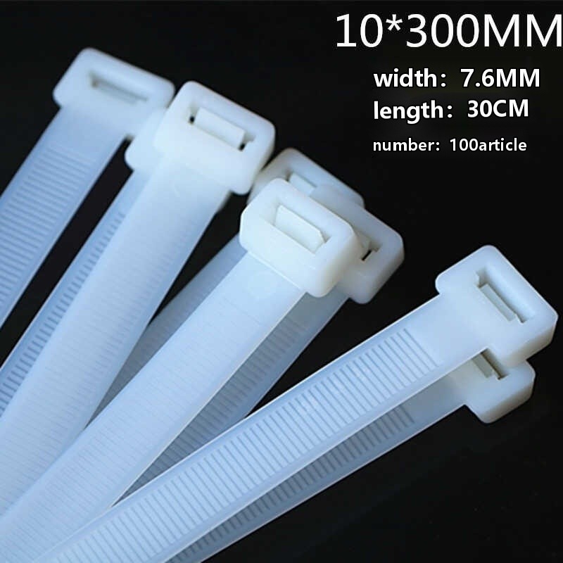 10 * snap plastic fixed strong large 300 spray advertising zip tie
