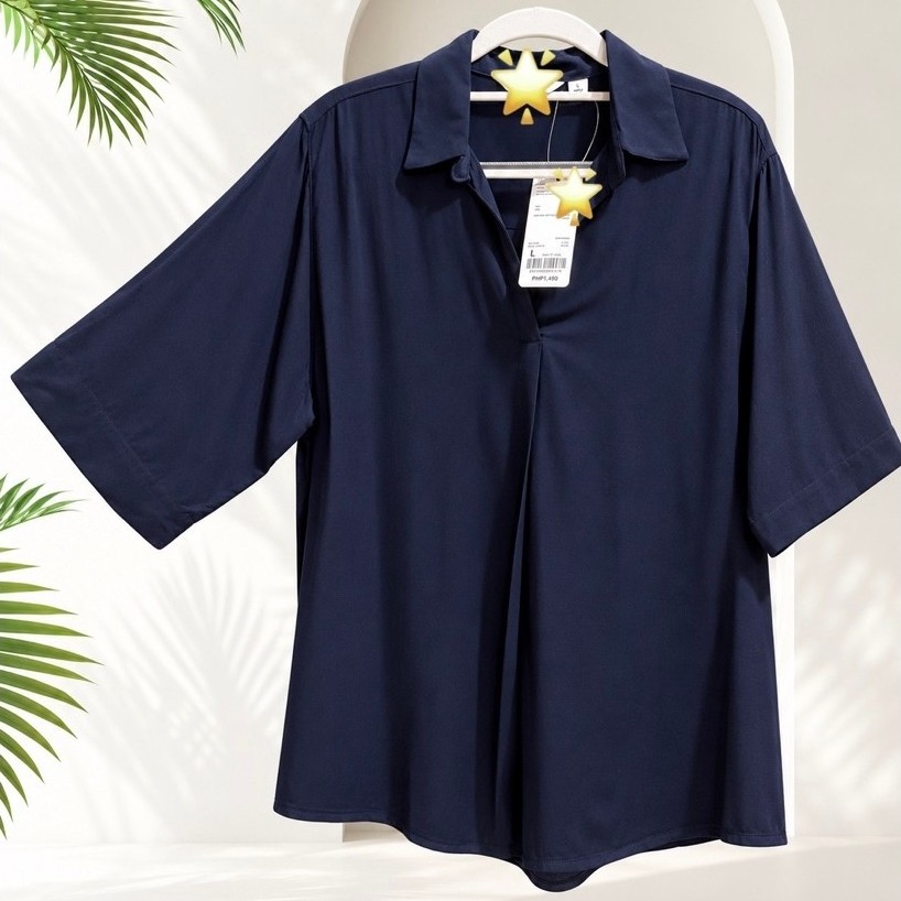 Women’s Rayon Short Sleeve Blouse | Smooth Fabric | Regular Fit | Concealed Fly Front product photo 5