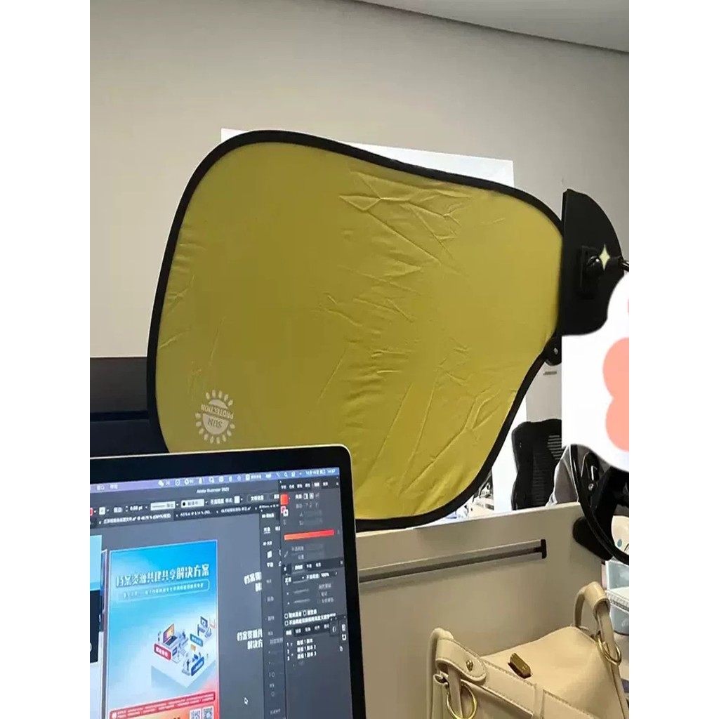 Office workstation sunshade, sun protection, a must-have for office workers, sunshade cover, ai - Image 3