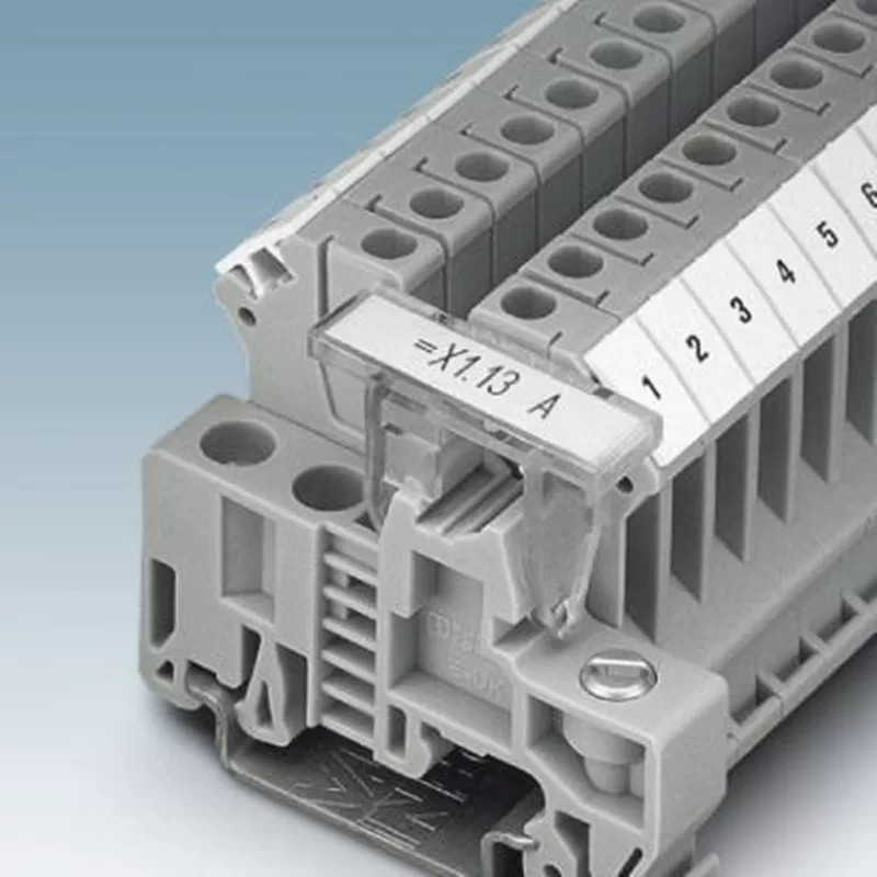 UK Phoenix Contact Fastener Terminal Block Rail Terminal Fixing Accessory 1201442 End Block - Image 3