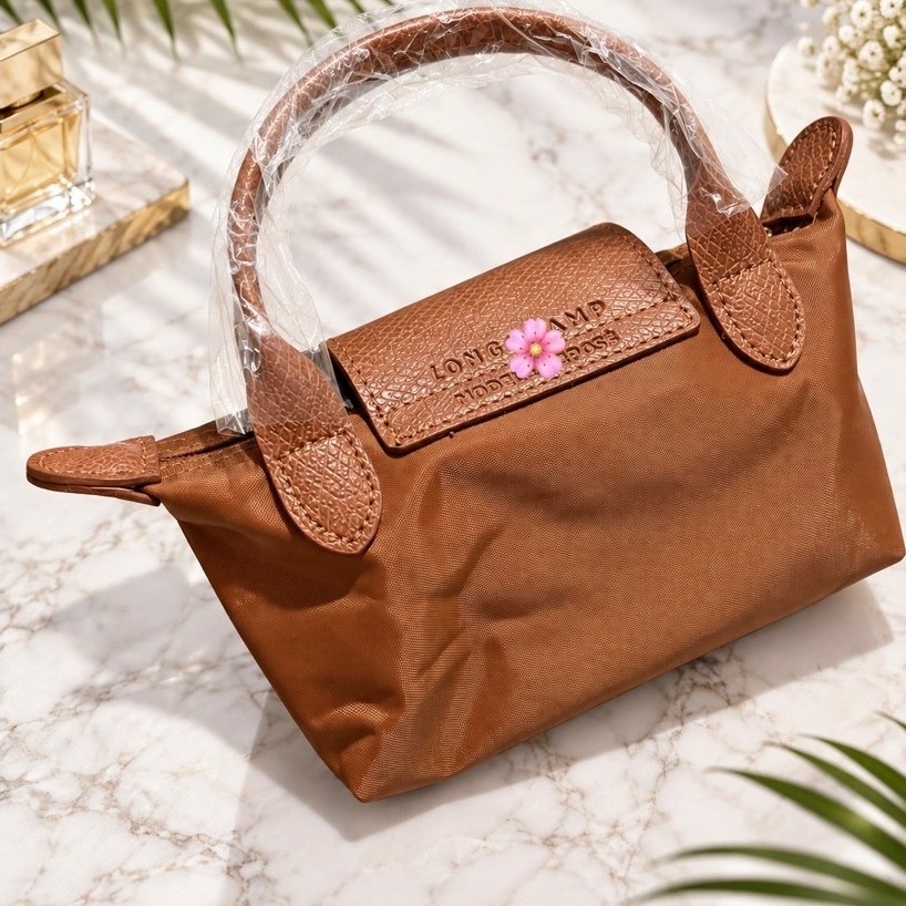 Women's Mini Pouch Bag | Top Handle Mini Tote | Crossbody Small Bag |w/ 2 Straps Included product photo 3