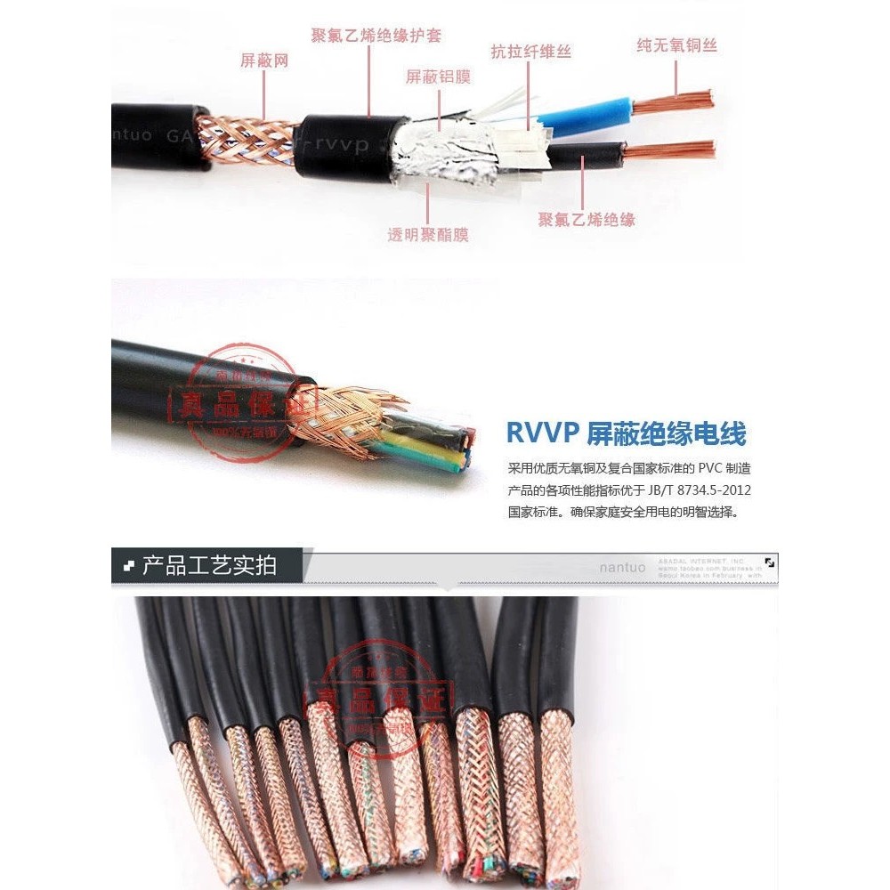 RVVP shielded signal cable, 2-core, 3-core, 4-core, 5-core, 6-core, x squar - Image 4