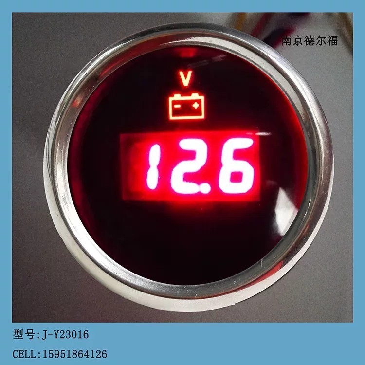 Hot52mm Digital Automotive Voltage Gauge 9-32V J-K23020 CX7023