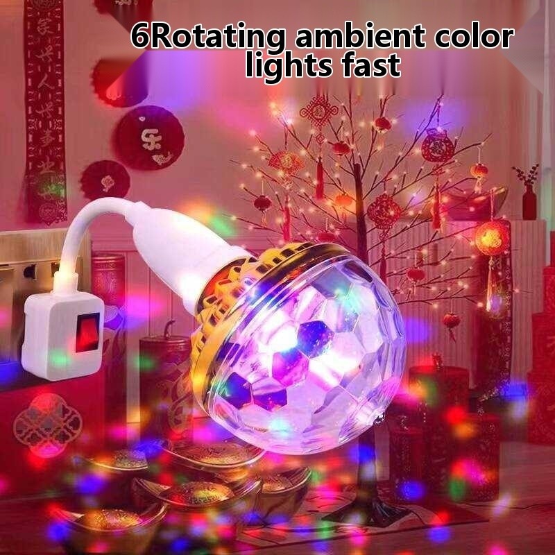 Colorful Rotating Light Home Disco Stage LED Automatic Magic Ball New Internet Celebrity Atmosph