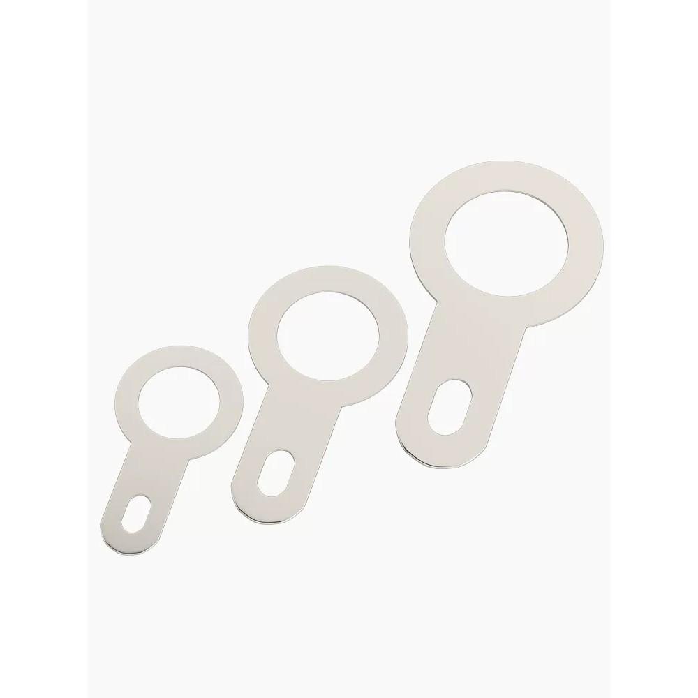 Silver-plated pure brass single-ended solder lug washer, circular ring solder terminal, copper washe - Image 5