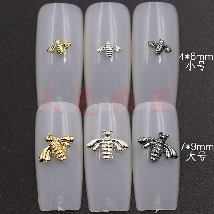 Metal Alloy Zircon Accessories Summer Hot Selling Size Bee New Nail Rivets
