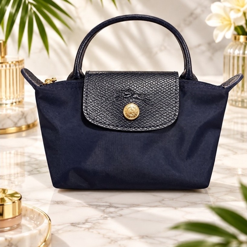 Women's Mini Pouch Bag | Top Handle Mini Tote | Crossbody Small Bag |w/ 2 Straps Included product photo 5