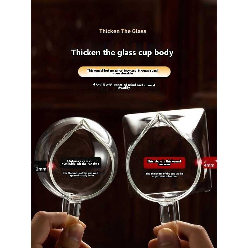 High-End Glass Gongdao Cup Three-Piece Set with Filter, Thickened Heat-Resistant Separator, - Image 3