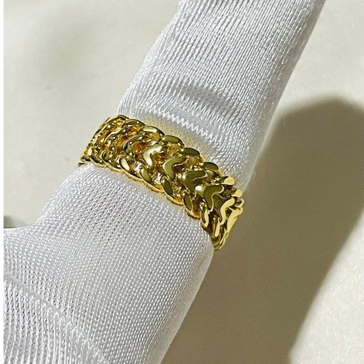 Japan Heartbiz-Inspired Ring | 18K Yellow Gold Settings | Size 6 product photo 5