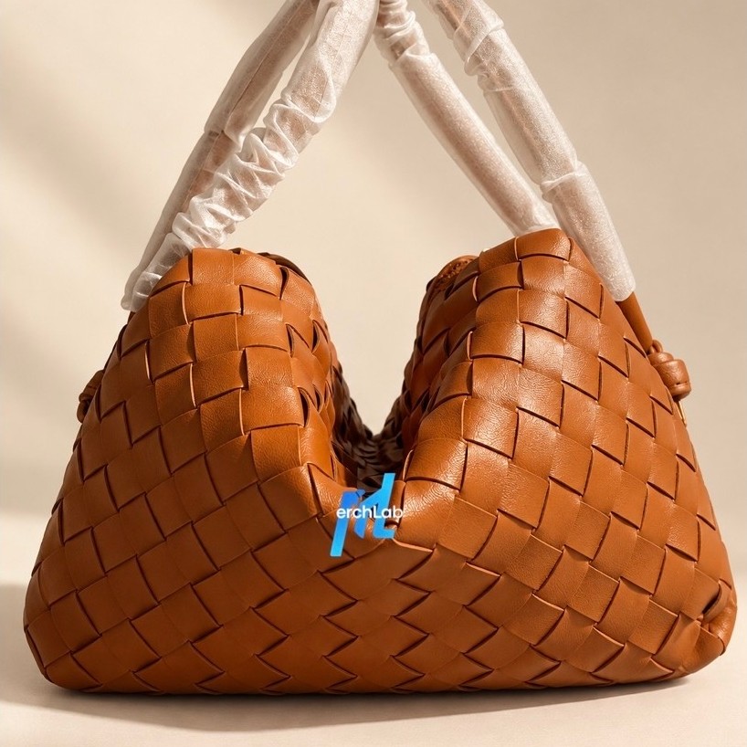 Women's Woven PU Leather Bag | 3-Way Handbag, Shoulder Bag & Sling Bag | Spacious | Camel Brown product photo 2