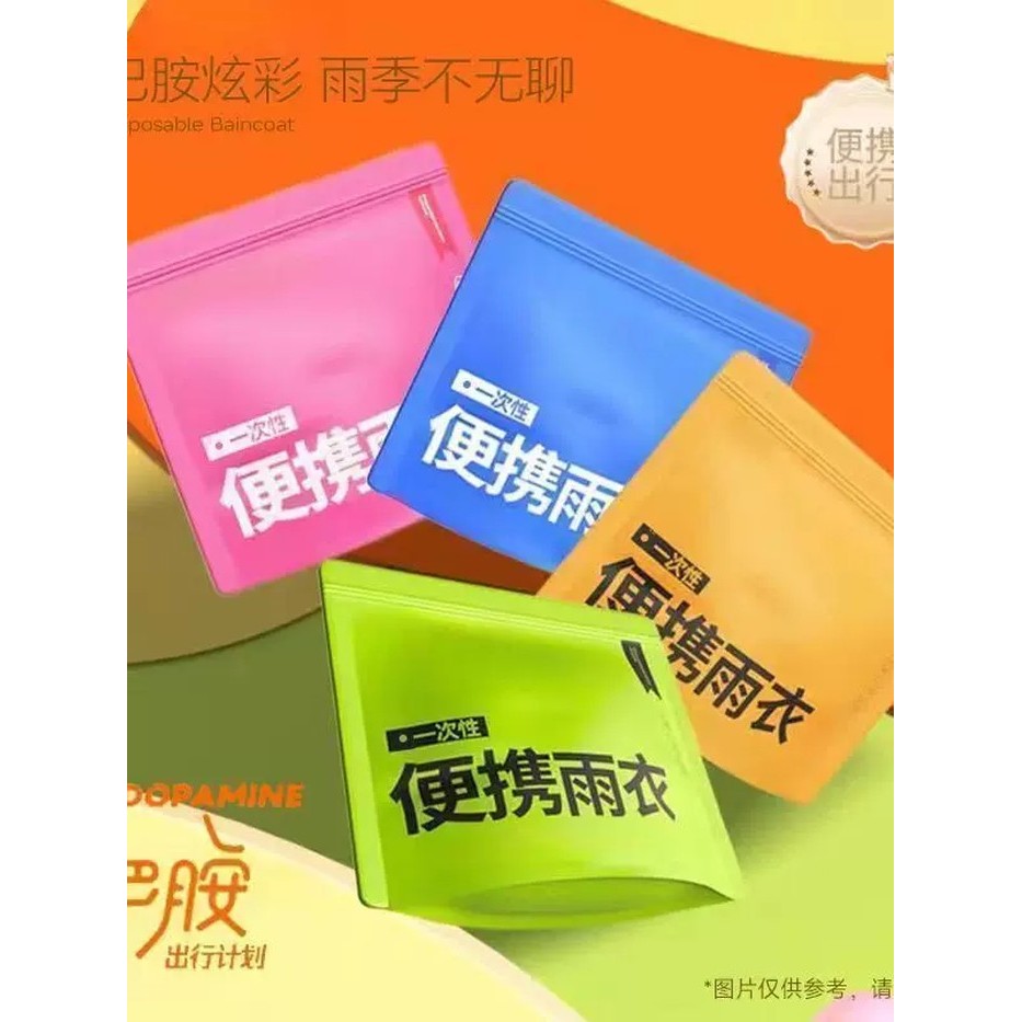 Disposable card raincoat, portable raincoat, full-body rain gear, all rain poncho - Image 4