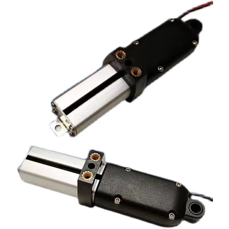 24V rail-mounted miniature electric linear telescopic rod reciprocating motor lifting d - Image 2