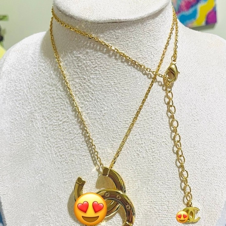 Inspired Long Necklace | Timeless Chain Design | Rich 18K Yellow Gold Setting product photo 4