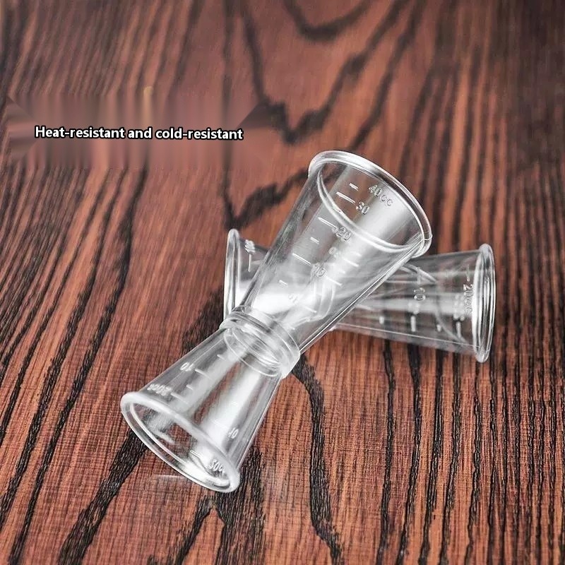 HotMilk tea measuring cup made of PC resin (20-40cc) with graduations, double-ended measuring cup. - Image 4